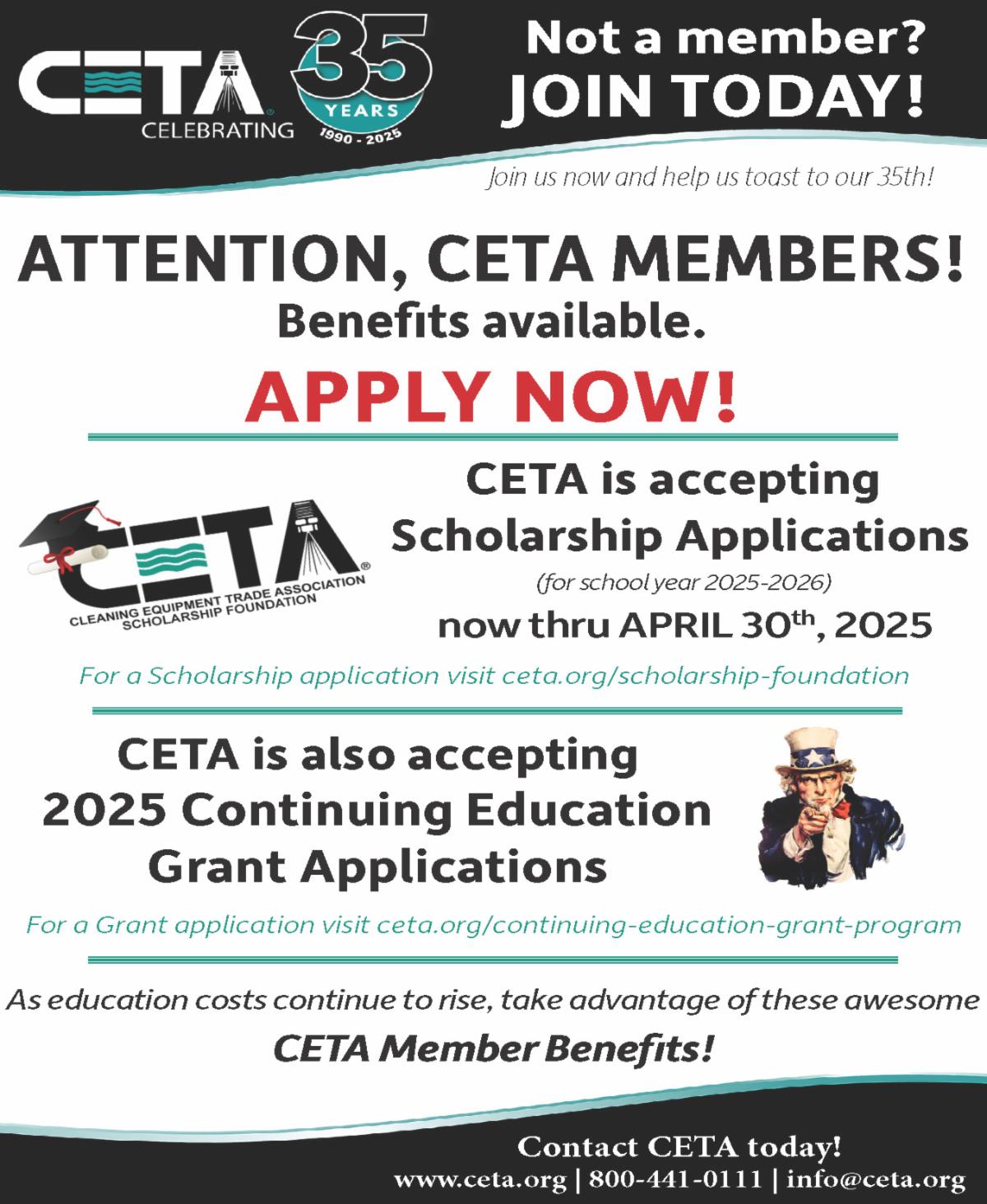 2025 CTM Scholarship Grant Ad
