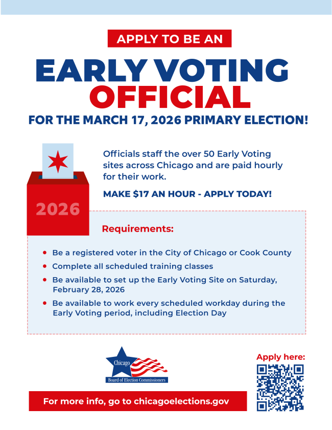 Early Voting Officials Needed