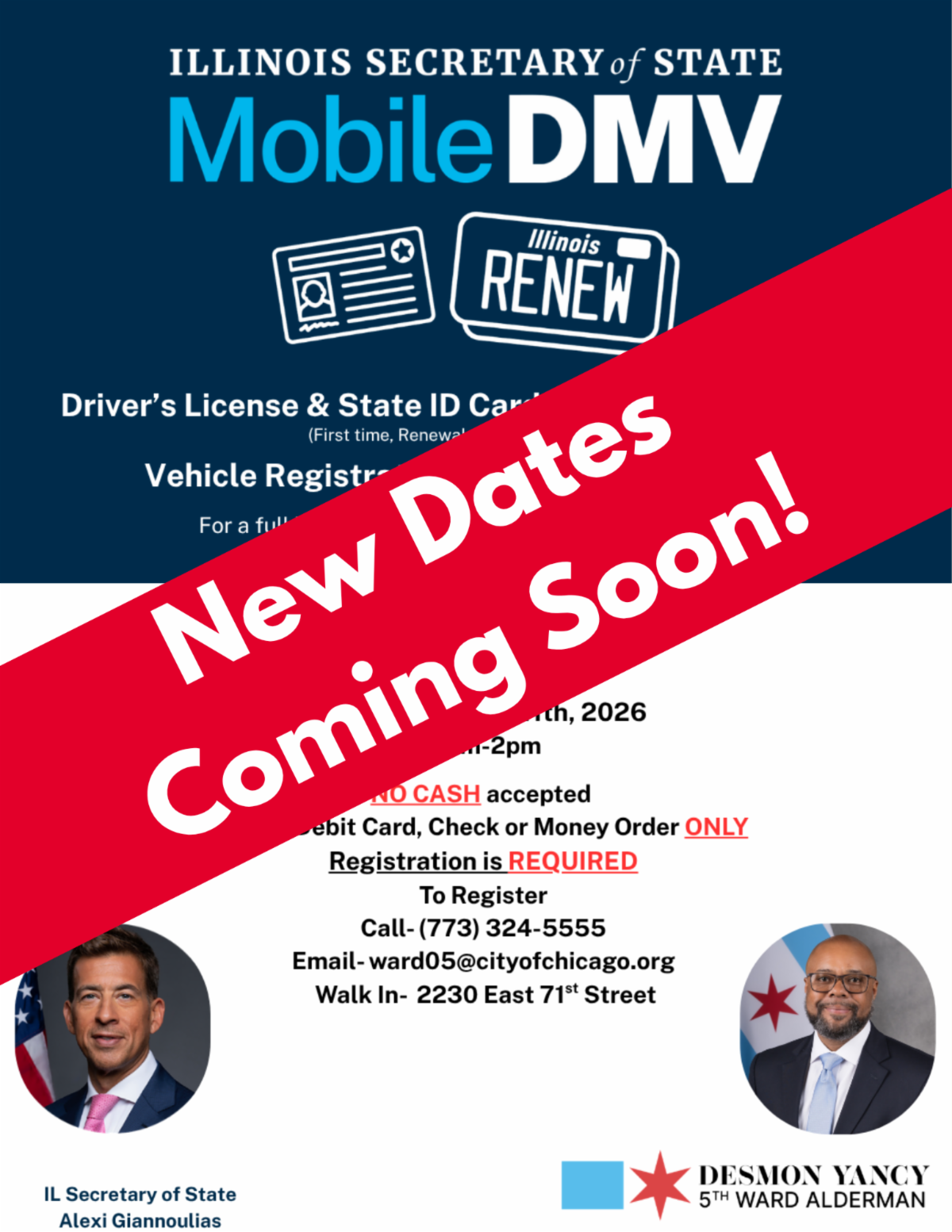 DMV Registration Closed