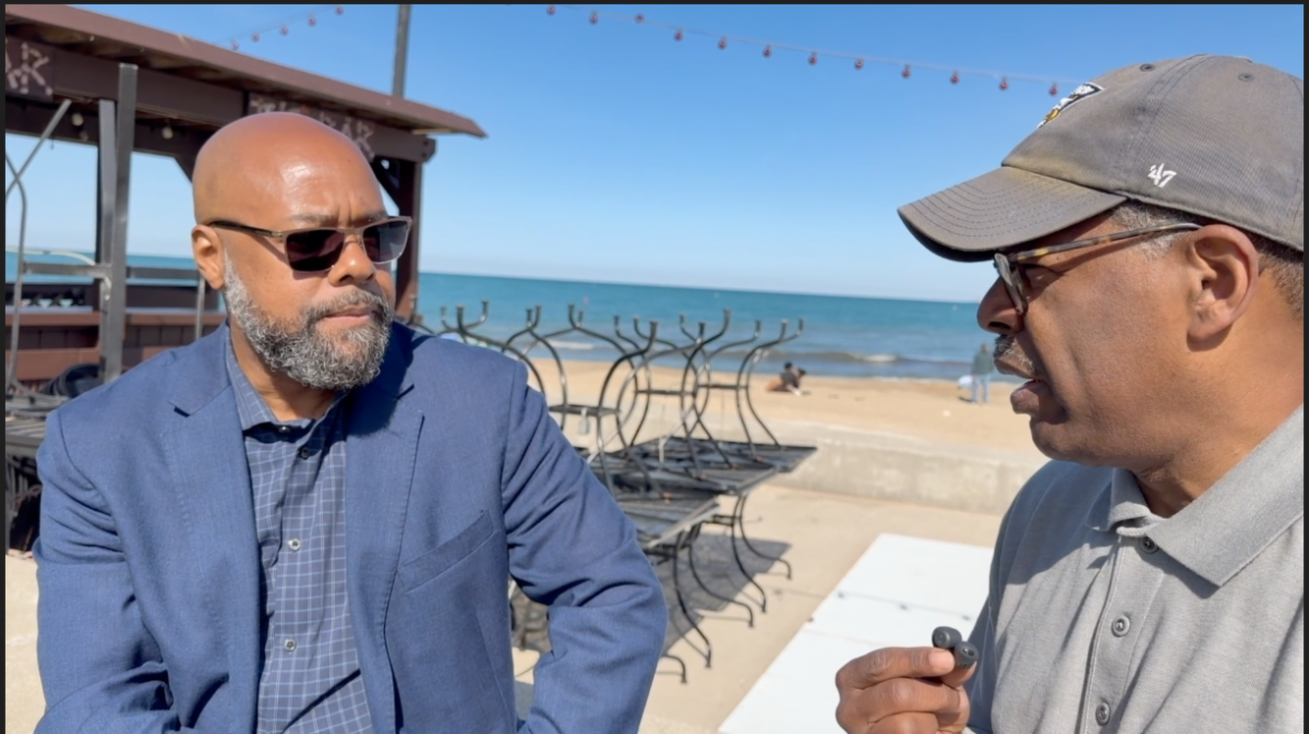 Ald. Yancy interviews teen safety advocate Bennie Currie.