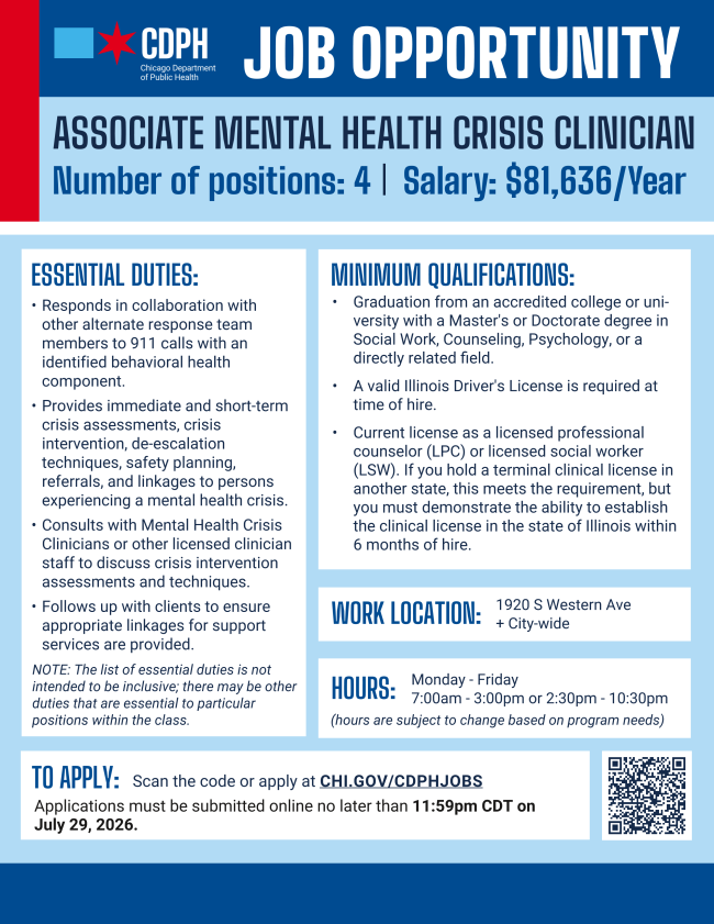 Mental Health Job Opening