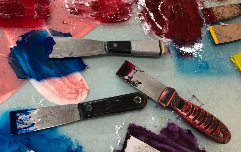 ink spatulas knives inky slab  palette knife