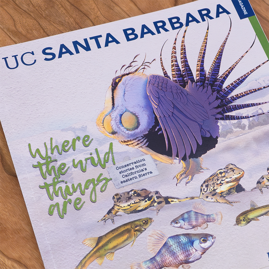 Cover of the fall winter issue of UC Santa Barbara Magazine