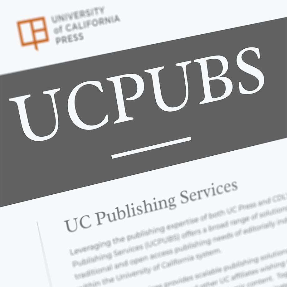 UC Publishing Services (UCPUBS) screenshot