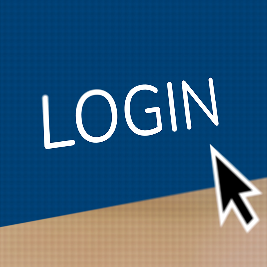 LOGIN button from the Library Website