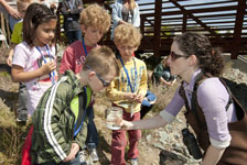 Kids exploring nature