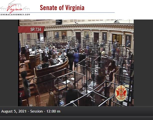VA Senate C-19 Regulation
