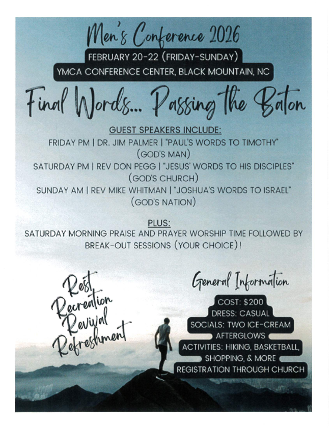 MEN'S CONFERENCE 2026 @ YMCA Conference