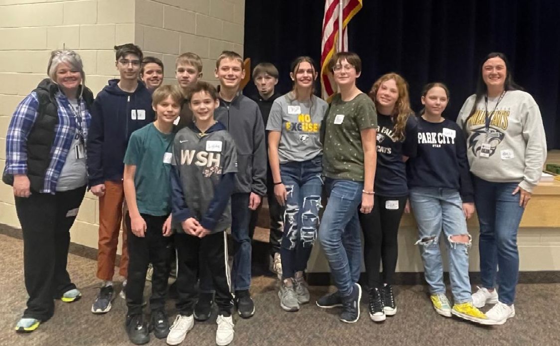 Students standing posing for photo