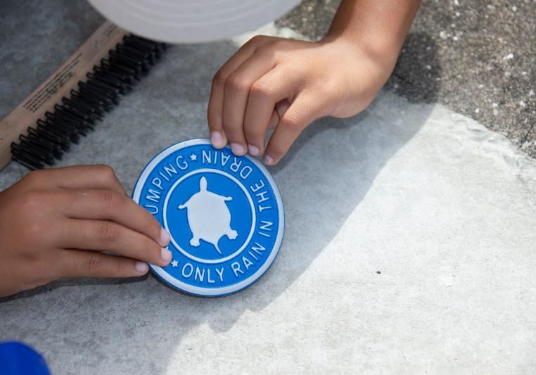 Storm Drain Label
