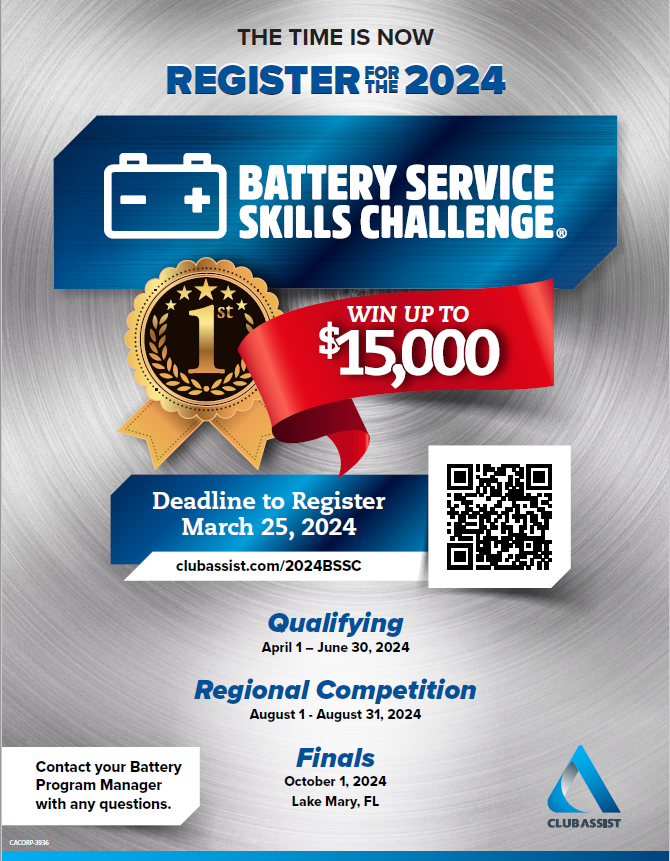 BSSC Registration Now Open for Battery Service Technicians!