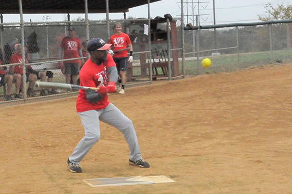 A Northern Virginia Senior Softball player
