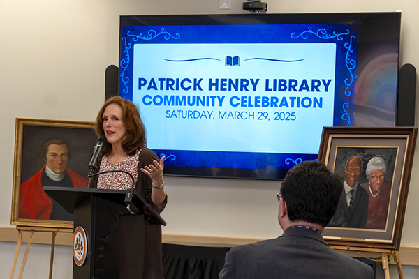 Mayor Linda Colbert at Patrick Henry library closing event March 29 2025