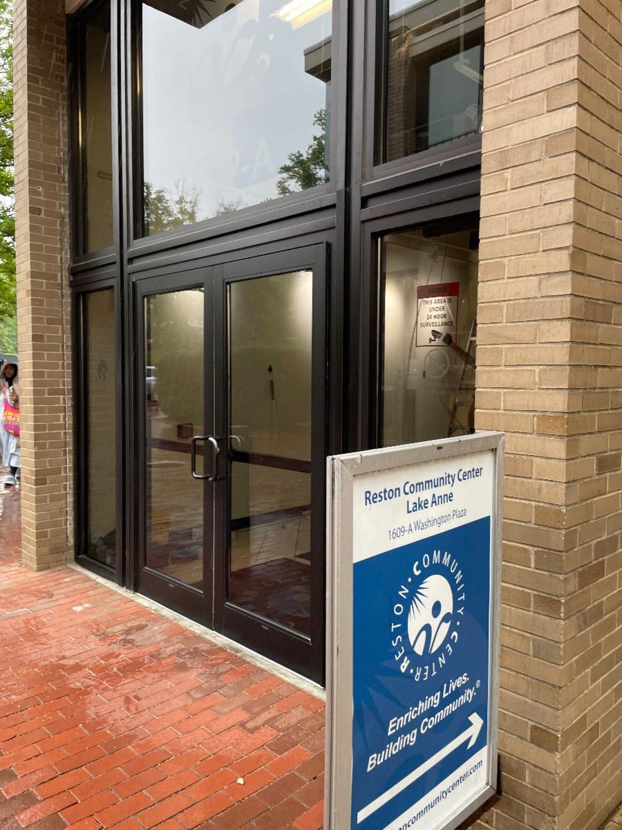 Reston Community Center Lake Anne entrance.