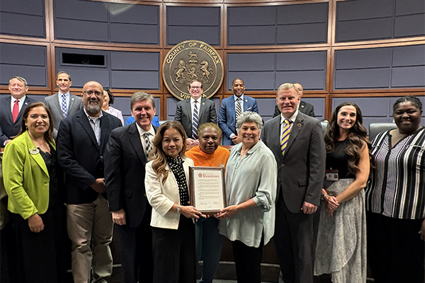 Board of Supervisors proclamation for the Reston Multicultural Festival's 25th anniversary