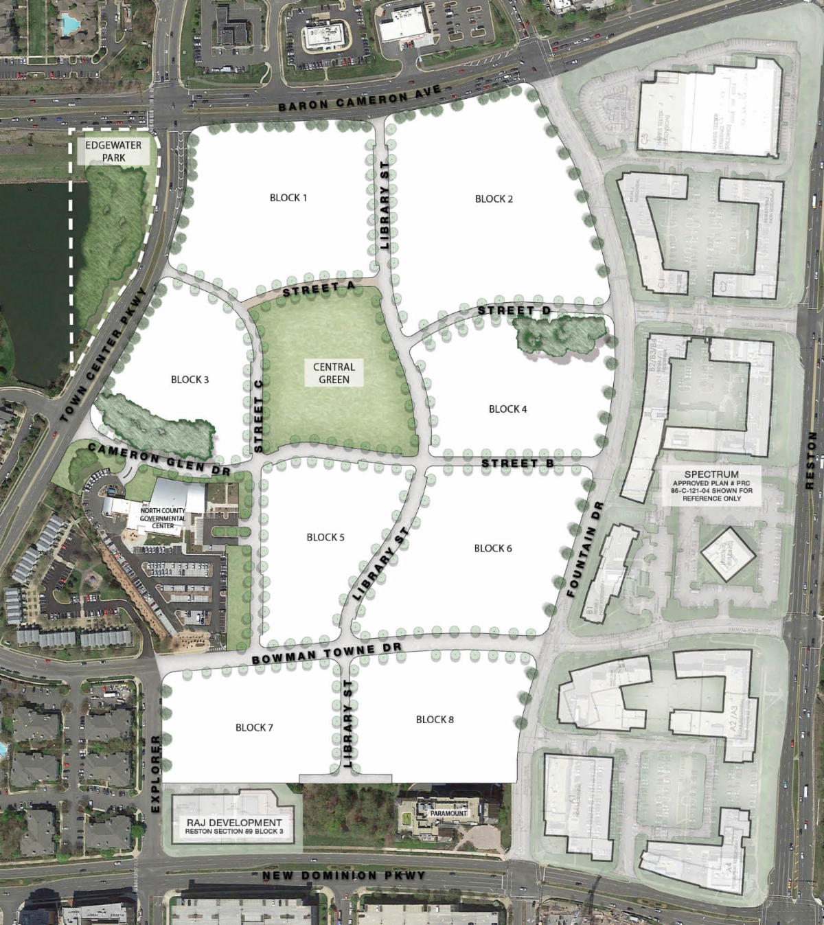 Reston Town Center North Revised Street Grid