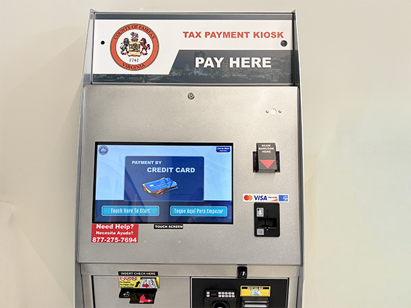 Self-service tax kiosk at the North County Governmental Center
