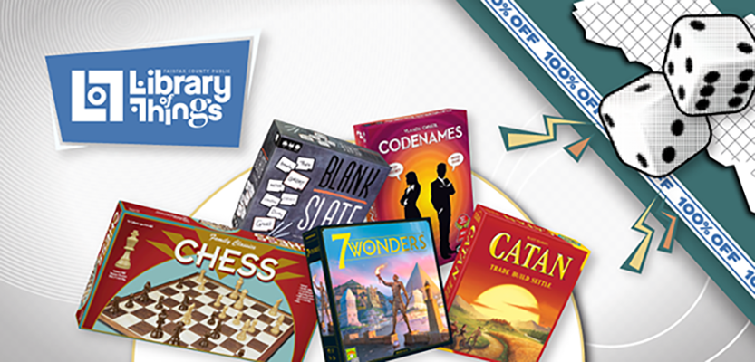 Board games that can be checked out at the Fairfax County Library
