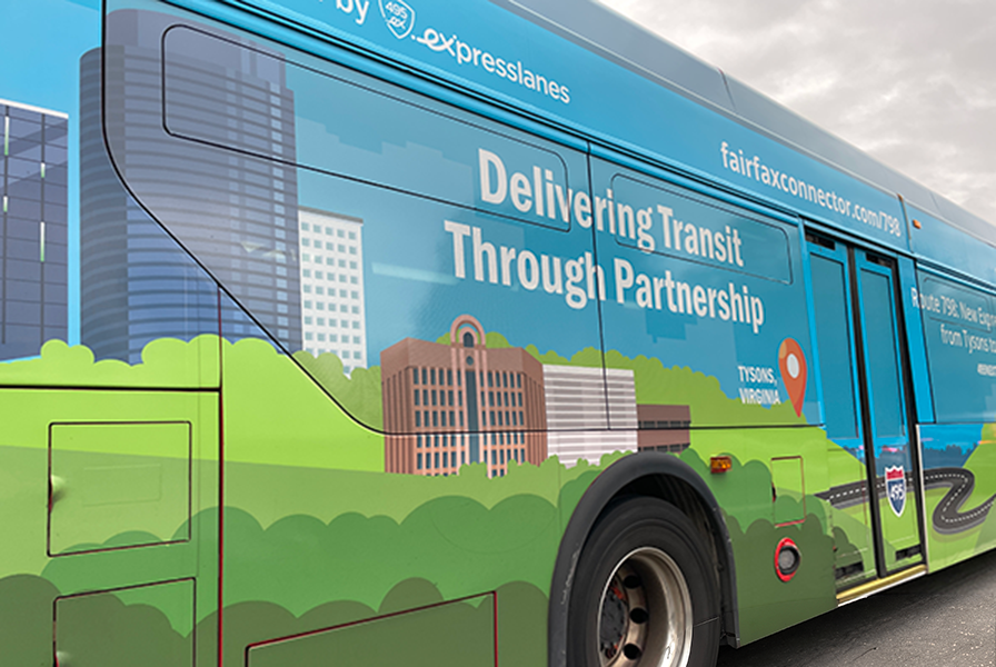 A photo of a Connector Bus Route 798