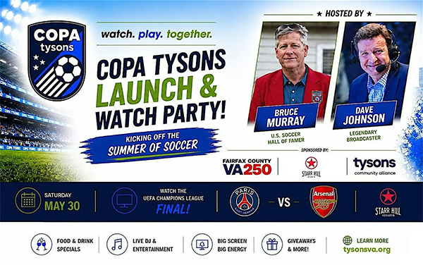 COPA Tysons Launch & Watch Party May 30, 2026