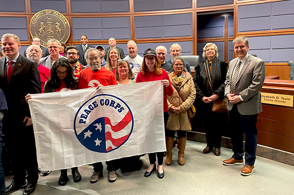 Fairfax County proclamation for the Peace Corps 65th anniversary