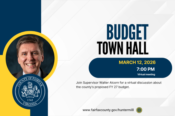 Virtual budget town hall meeting on March 12