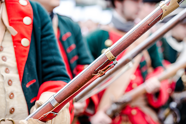 American Revolutionary War Continental Army soliders