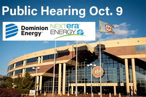 State Corporation Commission public hearing on Dominion-NextEra merger on Oct. 9, 2026