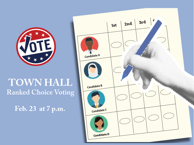 Ranked Choice Voting Town Hall Feb. 23
