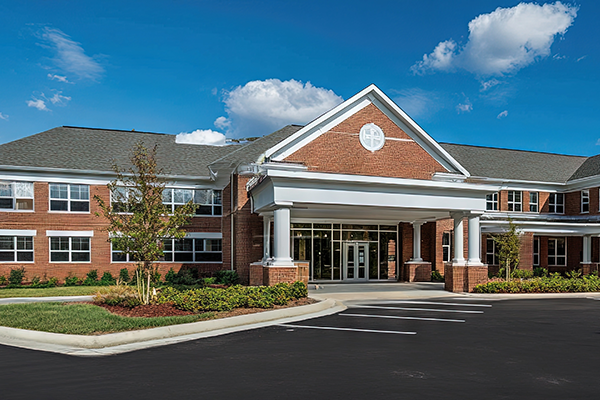 Conceptual rendering of a congregate living facility