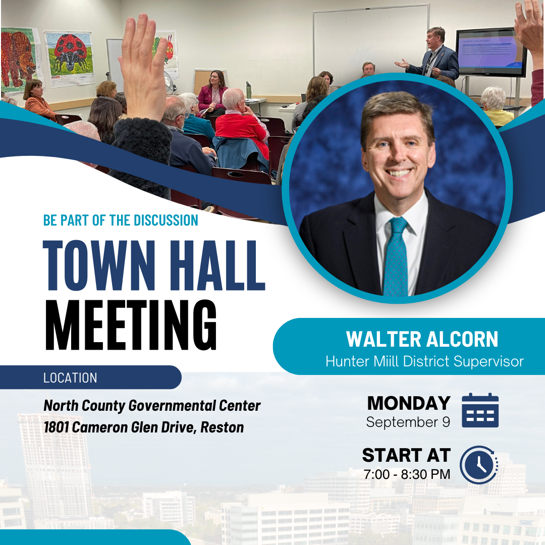 Hunter Mill District town hall meeting on Sept 9 2024