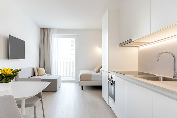 Studio apartment interior