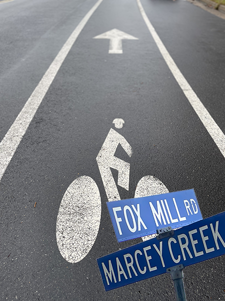 Bike lane proposed for Fox Mill Road