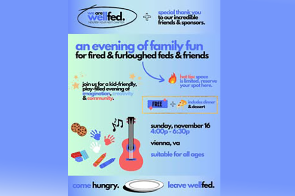 wellfed free family dinner on Nov. 16
