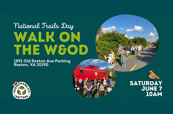 Sustainability Matters walk on the W&OD in Reston on June 7 2025 
