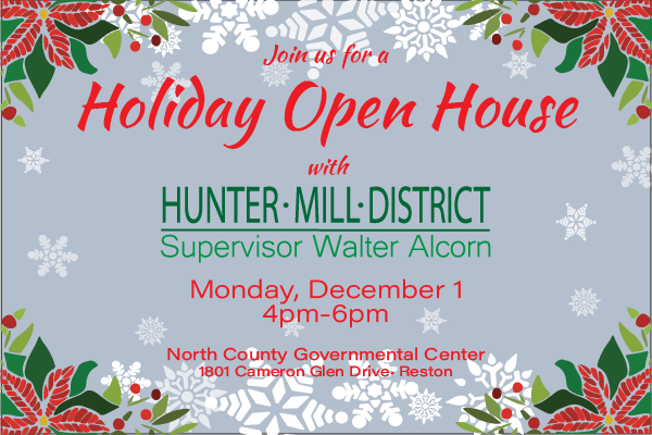 Hunter Mill District Holiday Open House Dec. 1