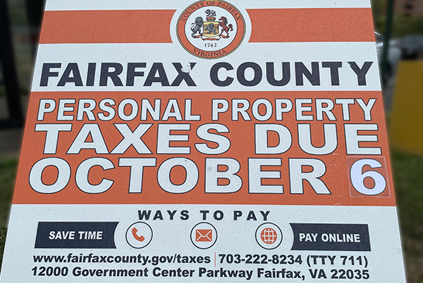 Personal property taxes due Monday Oct 6