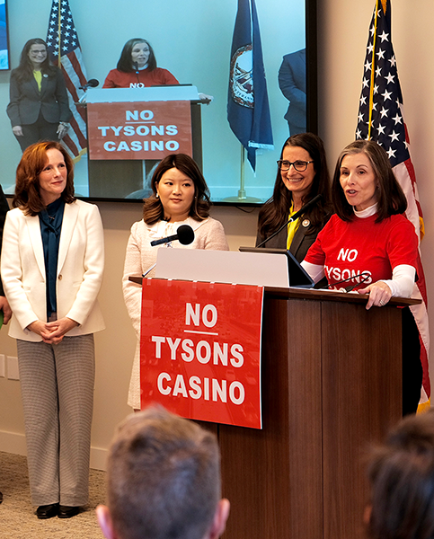 LNo casino coalition member at news conference on Jan 15 2025  in Richmond