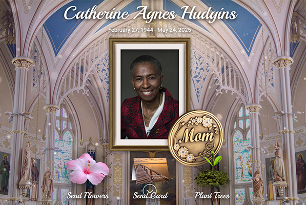 Cathy Hudgins funeral service at Saint Thomas A Becket Catholic Church on June 6 2025