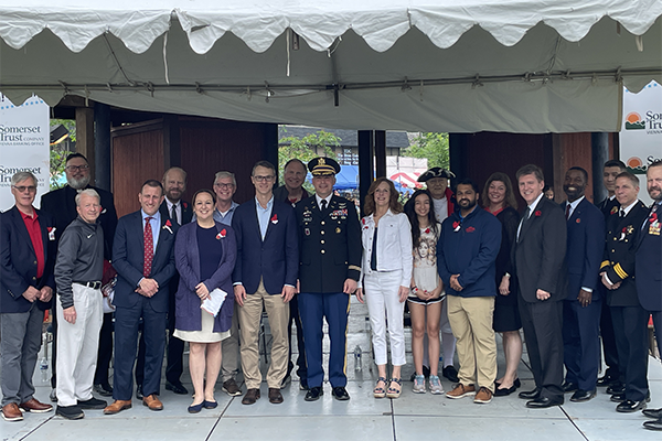 Fairfax County Supervisor Walter Alcorn at the ViVa Vienna Memorial Day ceremony