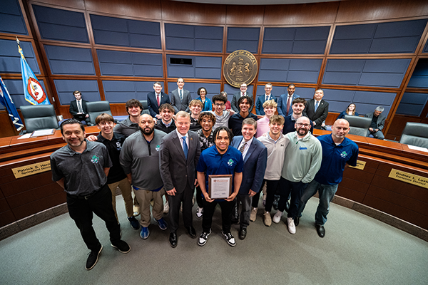 Board of Supervisor recognize the South Lakes High School boys basketball team for winning a repeat state championship.