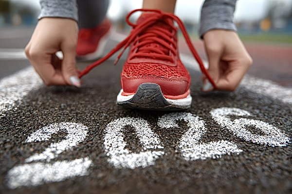 Runner at the start line for 2026