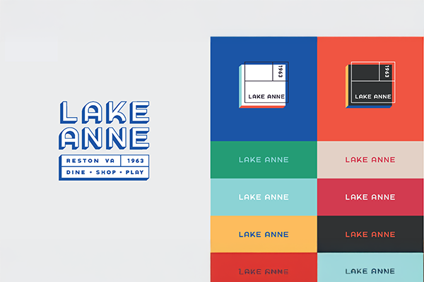 Final design and color for Lake Anne signage