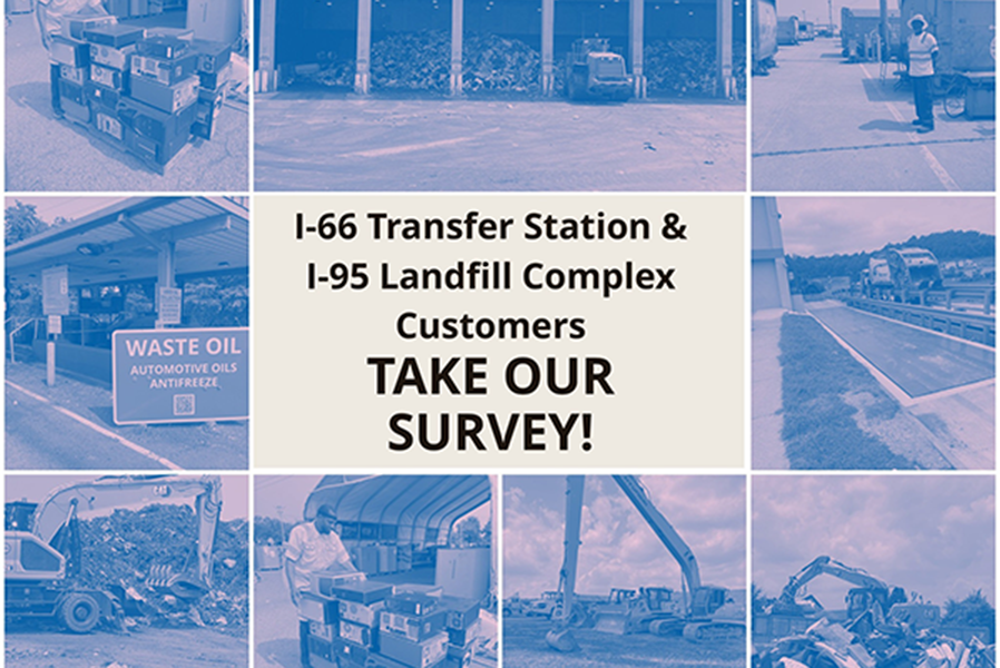 Take a survey to improve services at the I-66 Transfer Station