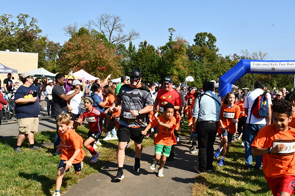 Photo of kids running in the Cop and Kids Run