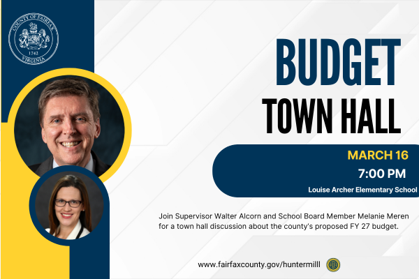 Budget town hall meeting on March 16 2026