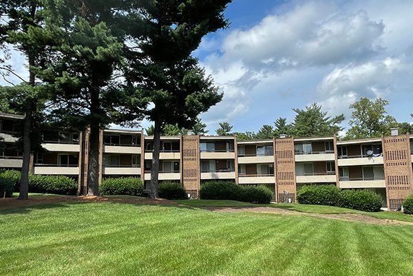 The Crescent Apartments at Lake Anne Village Center.
