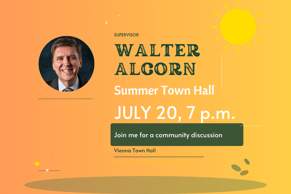 Hunter Mill District summer town hall July 20, 2026