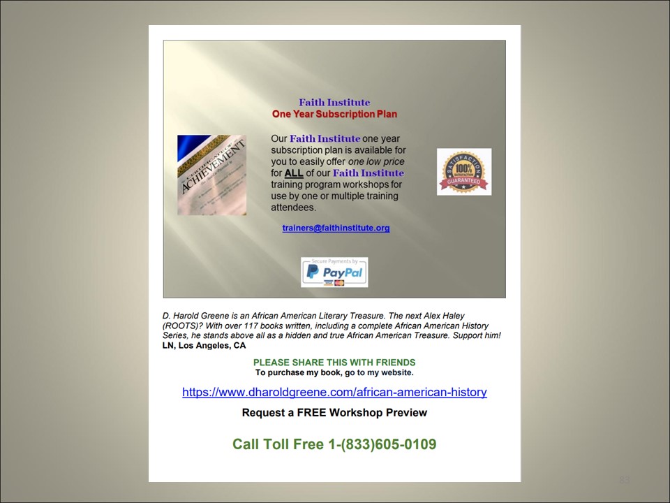 PEARL and the Buffalo Soldier -19th Century African American History ...