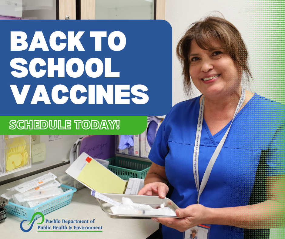 Back to school vaccines. Schedule Today!